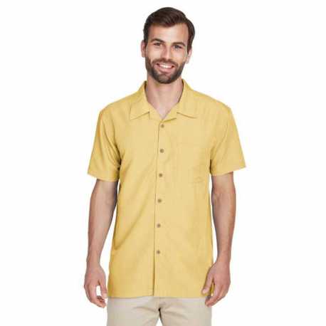 Harriton M560 Men's Barbados Textured Camp Shirt