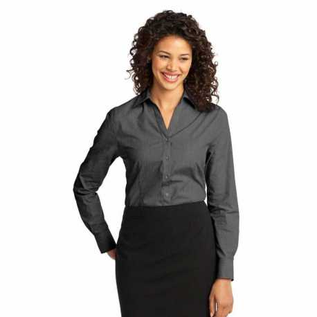 Port Authority L640 Ladies Crosshatch Easy Care Shirt