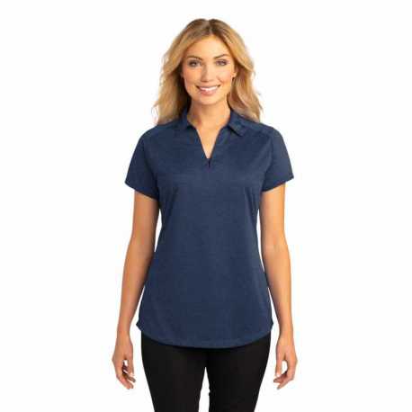 Port Authority L574 Ladies Digi Heather Performance Polo