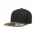 Yupoong 6089 Adult Structured Flat Visor Classic Snapback Cap