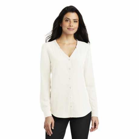 Port Authority LW700 Ladies Long Sleeve Button-Front Blouse