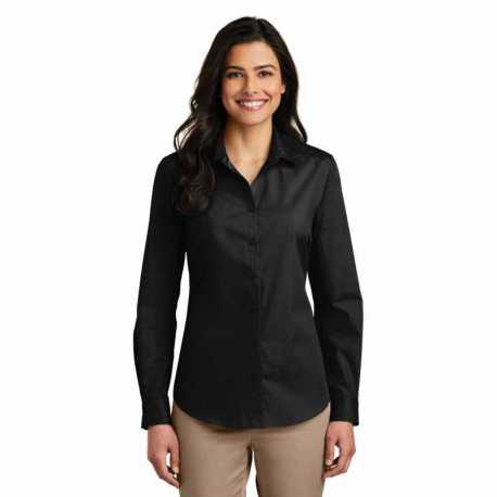Port Authority LW100 Ladies Long Sleeve Carefree Poplin Shirt