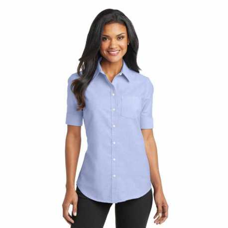 Port Authority L659 Ladies Short Sleeve SuperPro Oxford Shirt