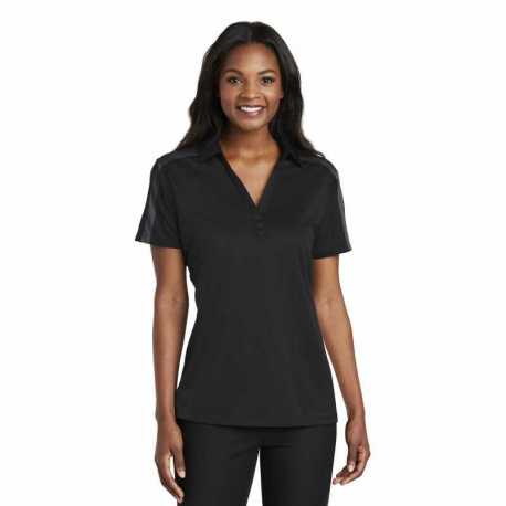 Port Authority L547 Ladies Silk Touch Performance Colorblock Stripe Polo
