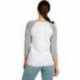 Next Level Apparel 6051 Unisex Triblend Three-Quarter Sleeve Raglan
