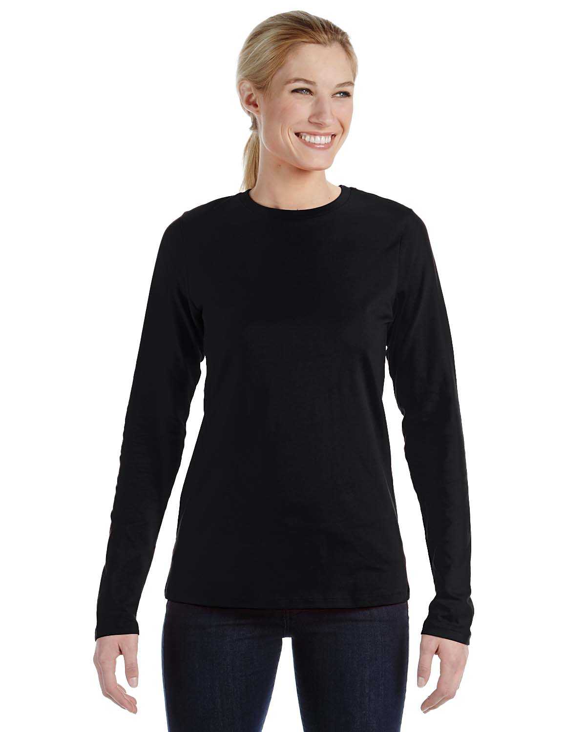 Download Bella + Canvas B6450 Ladies' Relaxed Jersey Long-Sleeve T ...