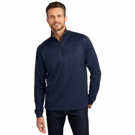 Port Authority K805 Vertical Texture 1/4-Zip Pullover