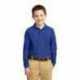 Port Authority Y500LS Youth Long Sleeve Silk Touch Polo