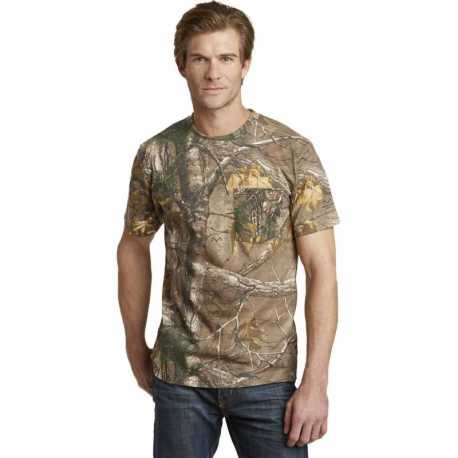 Russell Outdoors S021R Realtree Explorer 100% Cotton T-Shirt with Pocket