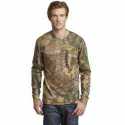 Russell Outdoors S020R Realtree Long Sleeve Explorer 100% Cotton T-Shirt with Pocket