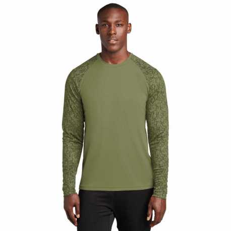 Sport-Tek ST460LS Long Sleeve Digi Camo Tee