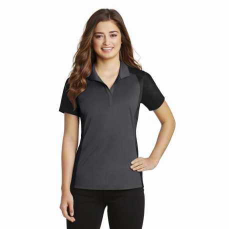 Sport-Tek LST652 Ladies Colorblock Micropique Sport-Wick Polo