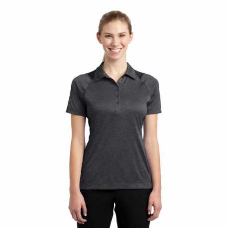 Sport-Tek LST665 Ladies Heather Colorblock Contender Polo
