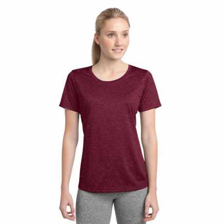 Sport-Tek LST360 Ladies Heather Contender Scoop Neck Tee