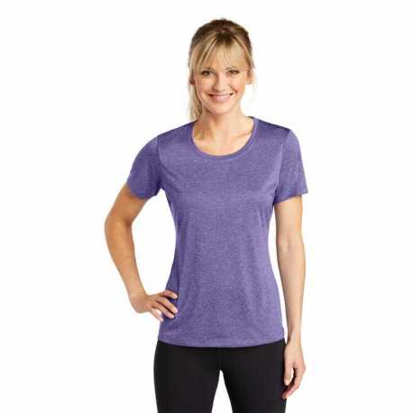 Sport-Tek LST360 Ladies Heather Contender Scoop Neck Tee