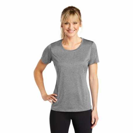 Sport-Tek LST360 Ladies Heather Contender Scoop Neck Tee