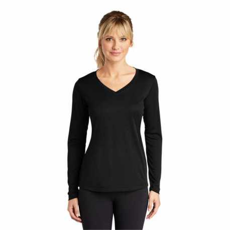 Sport-Tek LST353LS Ladies Long Sleeve PosiCharge Competitor V-Neck Tee