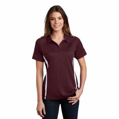 Sport-Tek LST685 Ladies PosiCharge Micro-Mesh Colorblock Polo