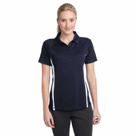 Sport-Tek LST685 Ladies PosiCharge Micro-Mesh Colorblock Polo