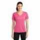 Sport-Tek LST340 Ladies PosiCharge RacerMesh V-Neck Tee