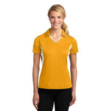 Sport-Tek LST655 Ladies Side Blocked Micropique Sport-Wick Polo