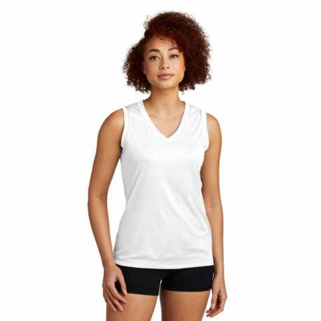 Sport-Tek LST352 Ladies Sleeveless PosiCharge Competitor V-Neck Tee