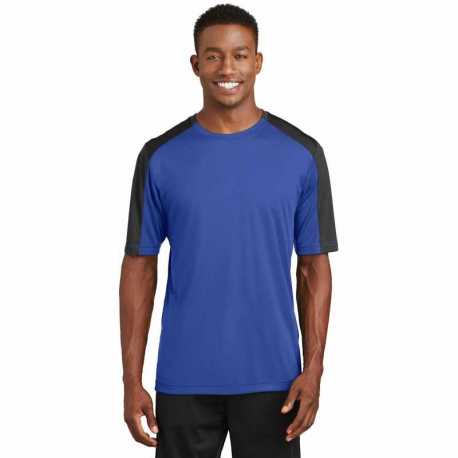 Sport-Tek ST354 PosiCharge Competitor Sleeve-Blocked Tee
