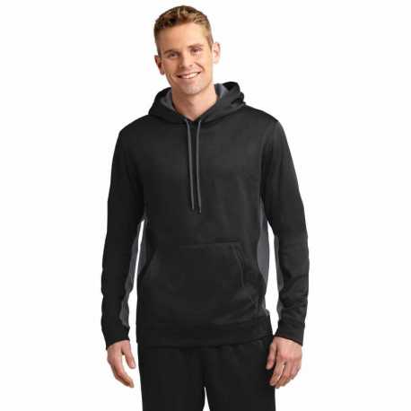 Sport-Tek ST235 Sport-Wick Fleece Colorblock Hooded Pullover