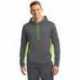 Sport-Tek ST235 Sport-Wick Fleece Colorblock Hooded Pullover