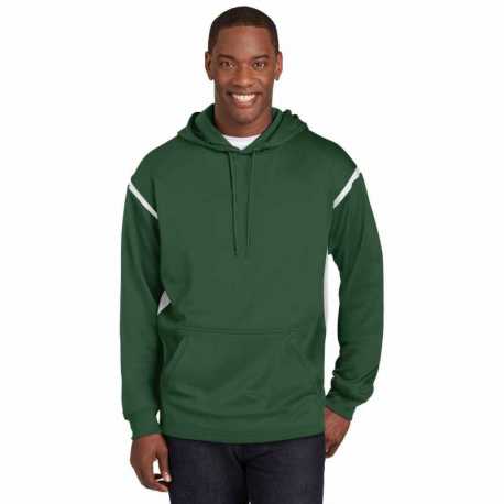 Sport-Tek F246 Tech Fleece Colorblock Hooded Sweatshirt