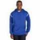 Sport-Tek F246 Tech Fleece Colorblock Hooded Sweatshirt