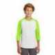Sport-Tek YT200 Youth Colorblock Raglan Jersey