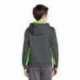 Sport-Tek YST235 Youth Sport-Wick Fleece Colorblock Hooded Pullover