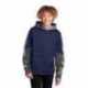 Sport-Tek YST231 Youth Sport-Wick Mineral Freeze Fleece Colorblock Hooded Pullover