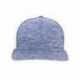 Pacific Headwear 106C Aggressive Heather Trucker Snapback Cap