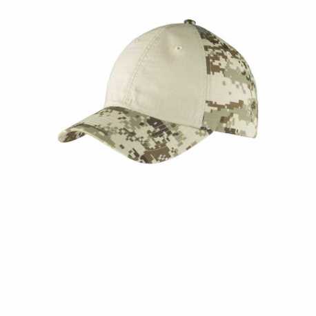 Port Authority C926 Colorblock Digital Ripstop Camouflage Cap