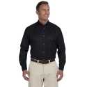 Harriton M500 Men's Easy Blend Long-Sleeve Twill Shirt with Stain-Release