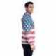 J America JA8871 Adult Triblend Pullover Fleece Hooded Sweatshirt