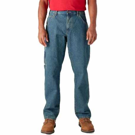 Dickies 19294 Unisex Relaxed Fit Stonewashed Carpenter Denim Jean Pant
