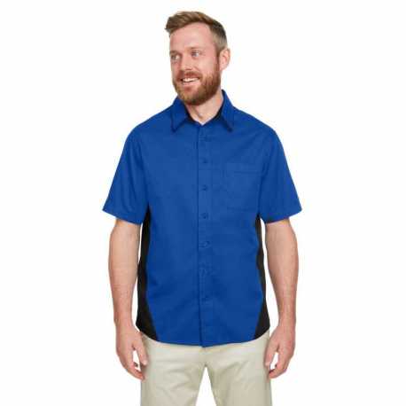 Harriton M586T Men's Tall Flash IL Colorblock Short Sleeve Shirt