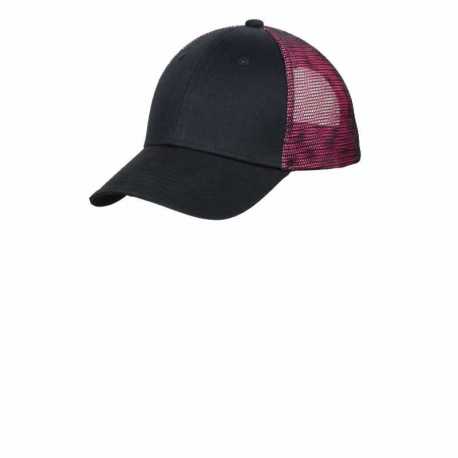 Port Authority C818 Double Mesh Snapback Sandwich Bill Cap