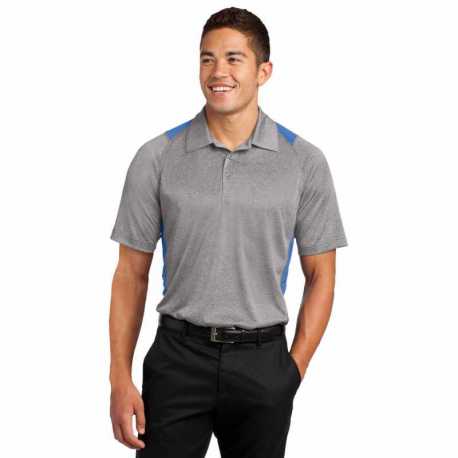 Sport-Tek ST665 Heather Colorblock Contender Polo