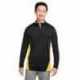 Harriton M786 Men's Flash Snag Protection Plus IL Colorblock Quarter-Zip