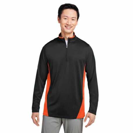 Harriton M786 Men's Flash Snag Protection Plus IL Colorblock Quarter-Zip
