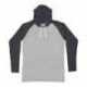 LAT 6917 Men's Hooded Raglan Long Sleeve Fine Jersey T-Shirt