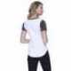 StarTee ST1432 Ladies CVC Varsity V-Neck T-Shirt