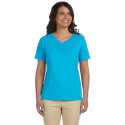 LAT L-3587 Ladies' V-Neck Premium Jersey T-Shirt