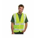 Bayside BA3785 Mesh Safety Vest - Lime