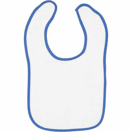 Rabbit Skins 1003 Infant Contrast Trim Terry Bib
