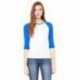 Bella + Canvas B2000 Ladies Baby Rib Three-QuarterSleeve Contrast Raglan T-Shirt